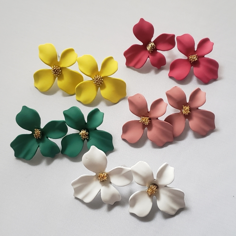 1" Flower Earrings